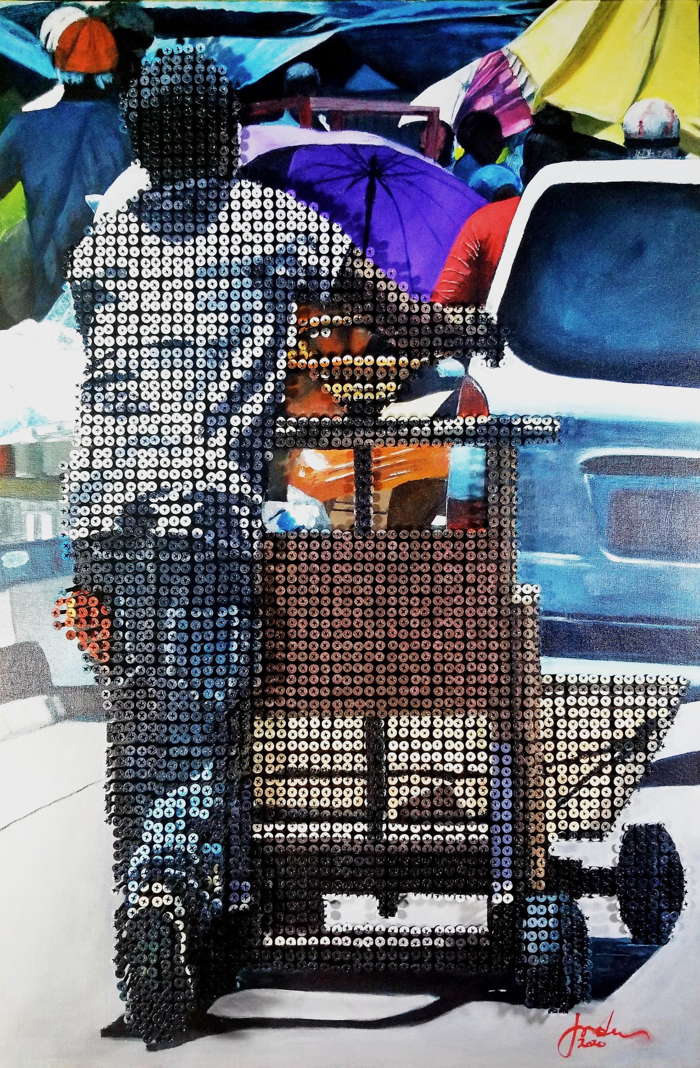 Bread Winner, Oil + Screws by Gavin Jordan