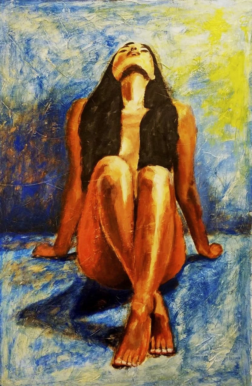 Exhale, Acrylic on Canvas by Gavin Jordan