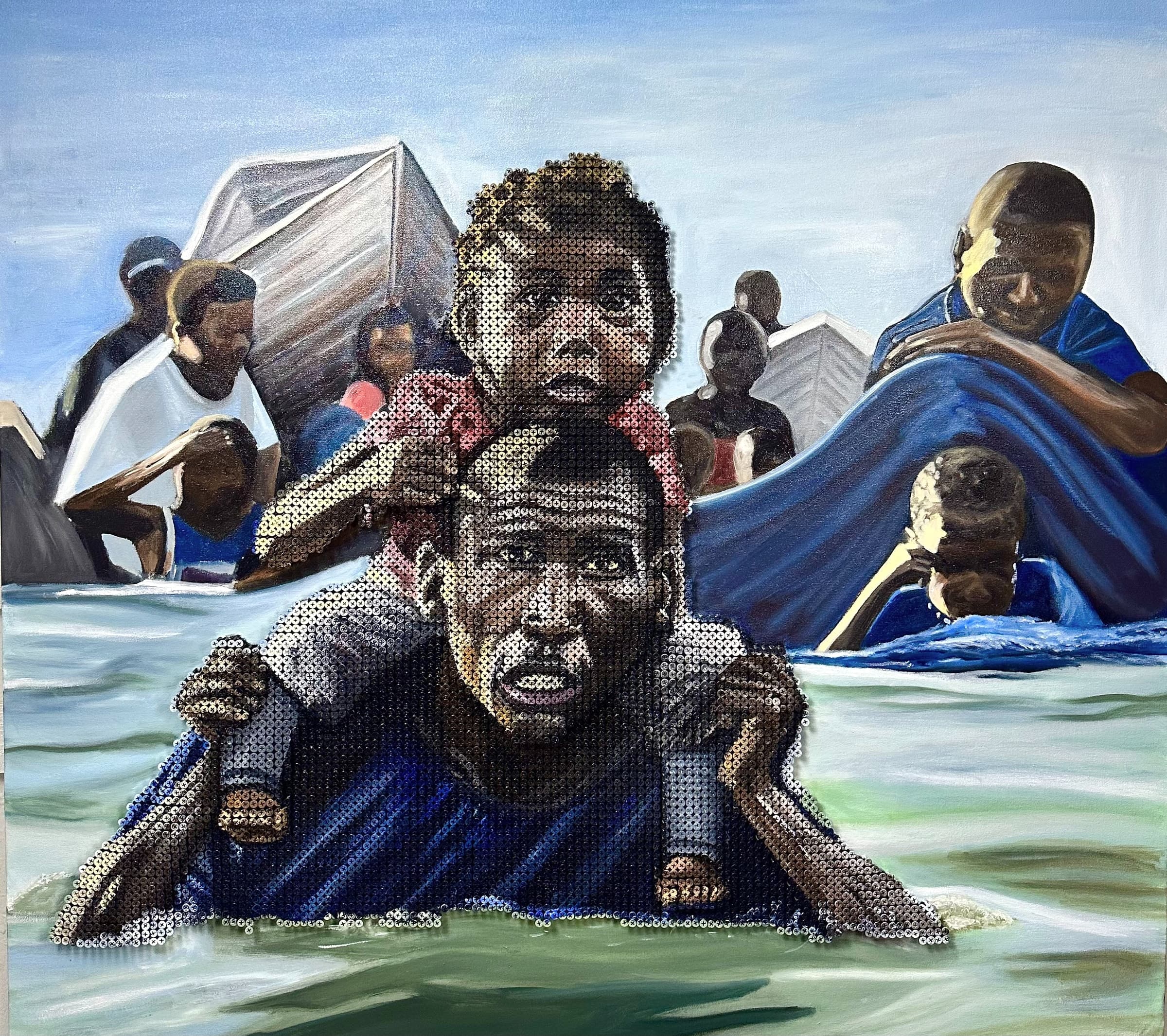 Refuge in Love's Resolve, Oil + Screws by Gavin Jordan