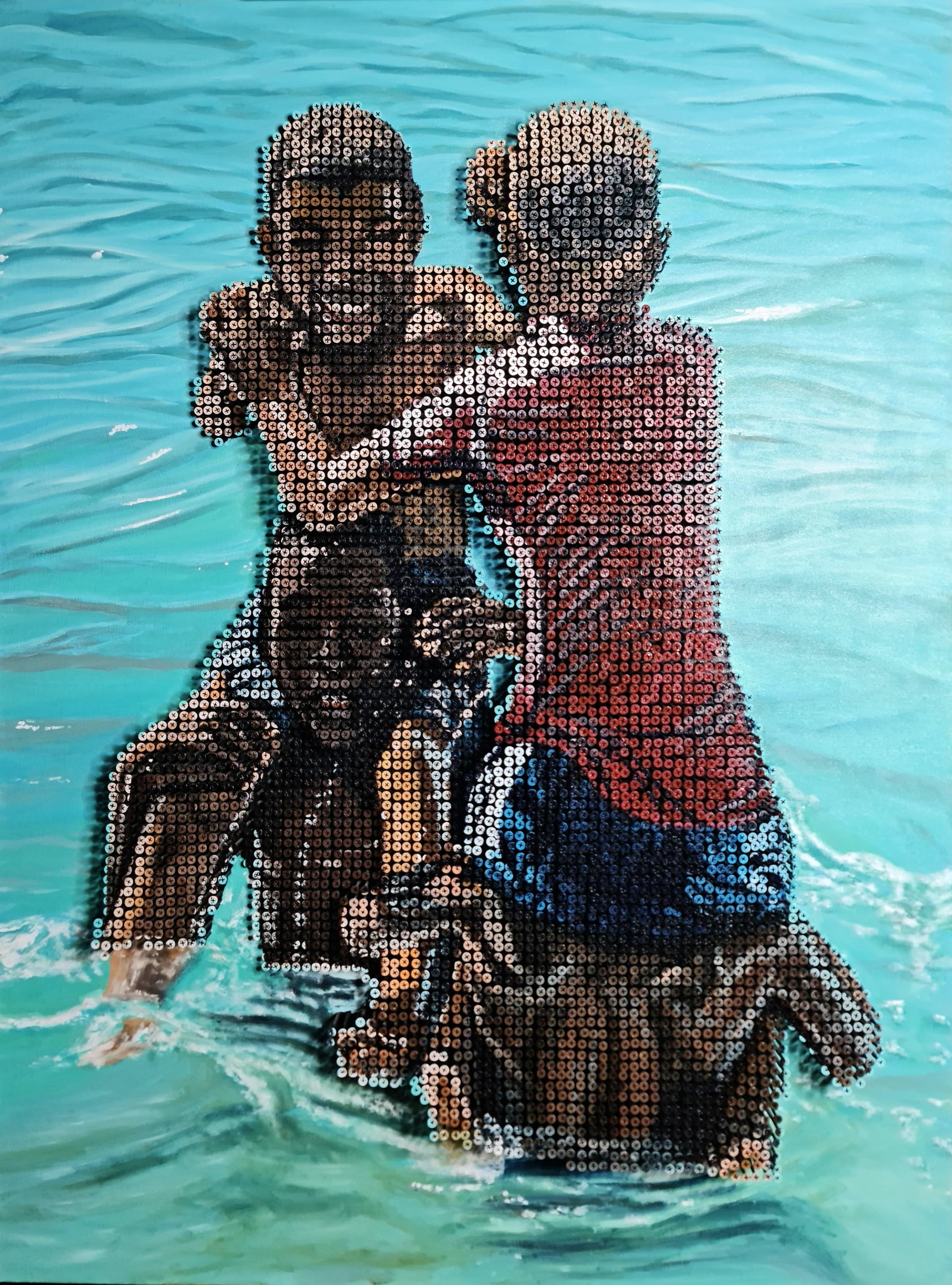 Sibling Love, Oil + Screws by Gavin Jordan