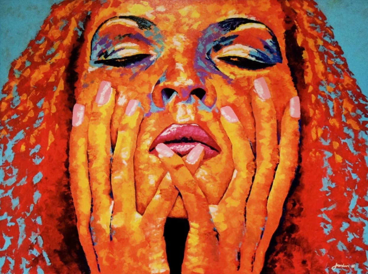 Silent Scream, Acrylic on Canvas by Gavin Jordan